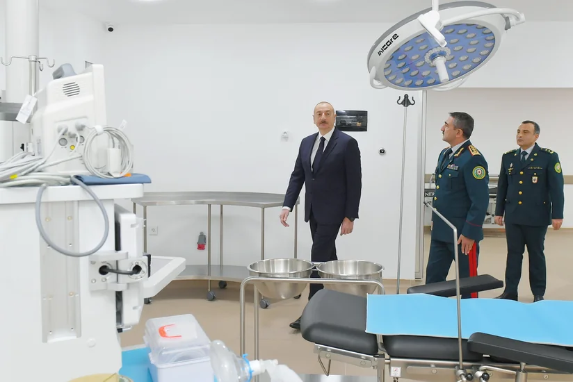 Prezident Bakıda DSX-nin yeni hərbi hospital kompleksinin açılışında iştirak edib - YENİLƏNİB