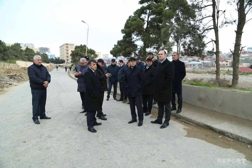 İcra başçısı torpaq sürüşməsi baş verən əraziyə gəlib