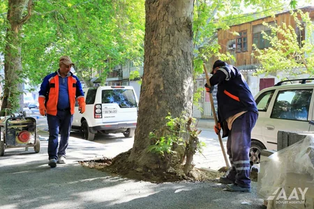 Bakının Cəlil Məmmədquluzadə küçəsinin əsaslı təmirinə başlanılıb