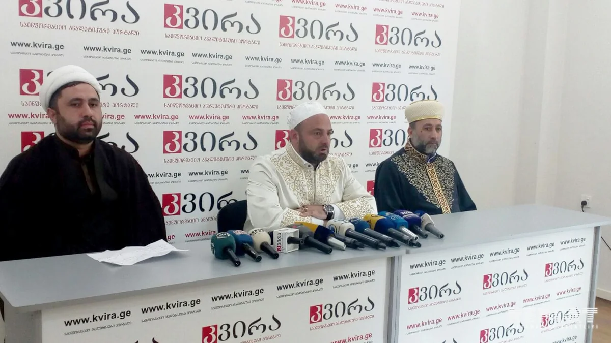 Georgian Muslims strongly protest Myanmar events