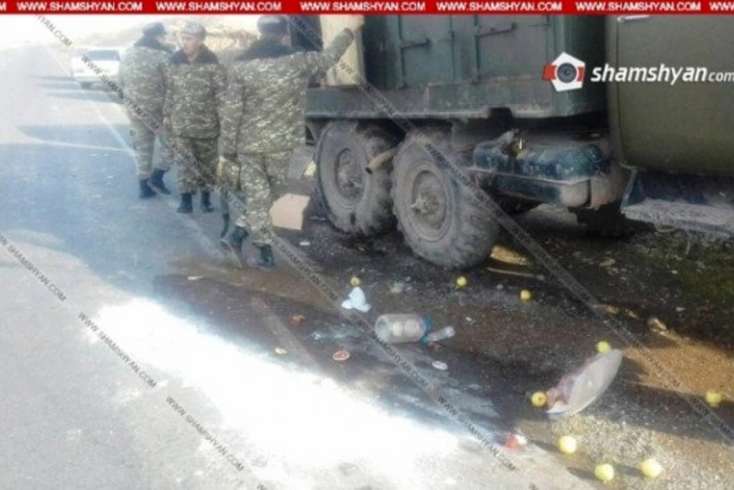 Ermənistan ordusuna məxsus avtomobil qəza törədib, 3 nəfər yaralanıb