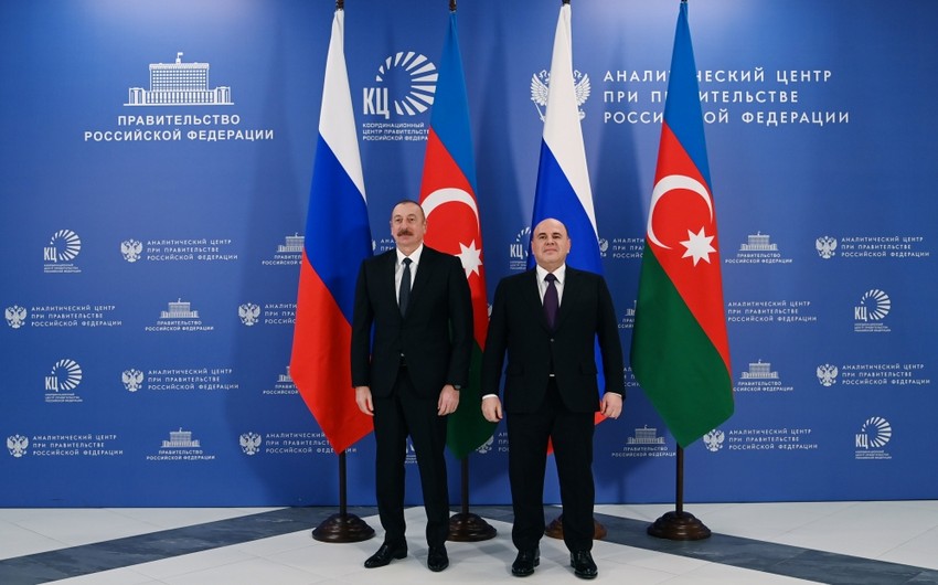 İlham Əliyev: Rusiya ilə Azərbaycan arasında qarşılıqlı ticarət üçün daha çox potensial var