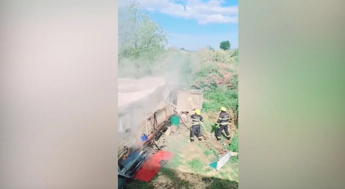 В Сабирабаде произошел пожар на объекте