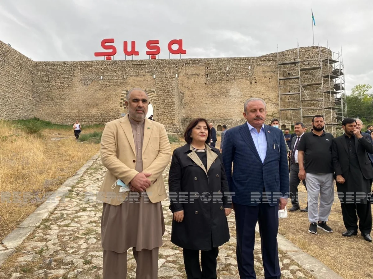 Parliamentary speakers of Azerbaijan, Turkey and Pakistan leaves for Fuzuli