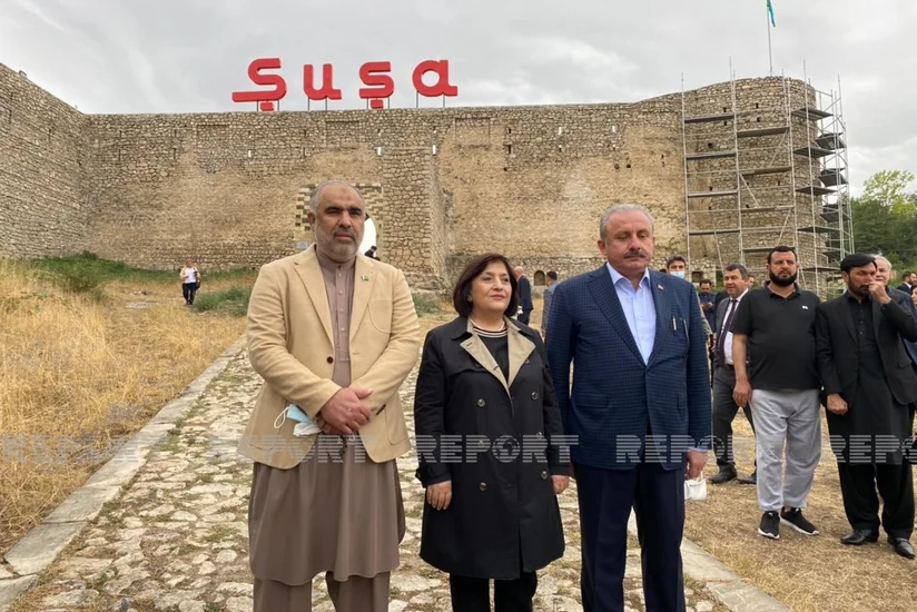 Parliamentary speakers of Azerbaijan, Turkey and Pakistan leaves for Fuzuli