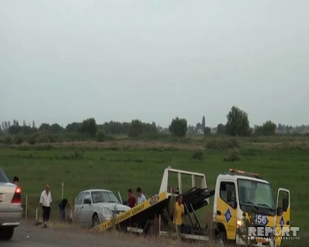 Bakı-Qazax yolunda eyni anda üç qəza baş verib, 5 nəfər yaralanıb - FOTO