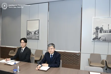 Jeyhun Bayramov receives South Korean Ambassador upon completion of his diplomatic mission