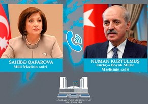 Сахиба Гафарова поздравила Нумана Куртулмуша с переизбранием на пост председателя ВНСТ