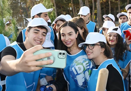 Leyla Aliyeva participates in tree-planting campaign in Baku