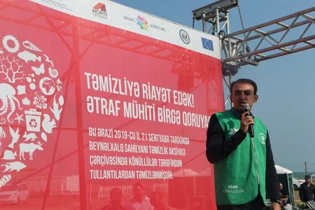 Bakıda “Xəzəri qoruyaq” adlı təmizlik aksiyası keçirilib