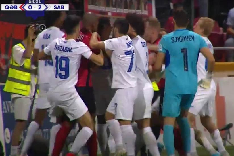 Qəbələ - Sabah oyununda insident baş verib