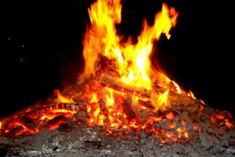 Novruz bayramında pozulan tonqal ənənəsi - VİDEO