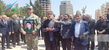 Sumqayıtda Birinci Qarabağ müharibəsinin şəhidi Cavid Ələkbərov dəfn edilib - YENİLƏNİB