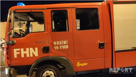 Bakıda minik avtomobili yanıb - FOTO - VİDEO - YENİLƏNİB