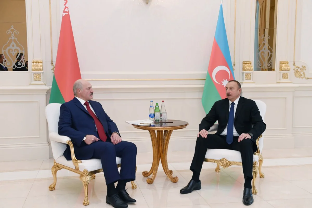 Bakıda Belarus prezidentinin şərəfinə rəsmi qəbul təşkil olunub