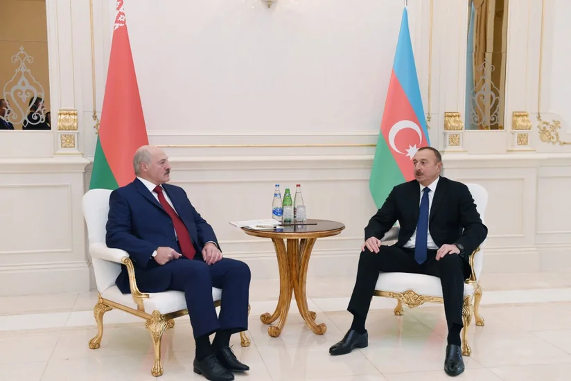Bakıda Belarus prezidentinin şərəfinə rəsmi qəbul təşkil olunub