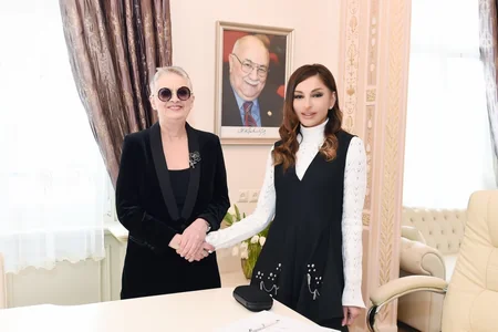 Azərbaycanın Birinci vitse-prezidenti Bakıda Maqsud İbrahimbəyov Yaradıcılıq Mərkəzinin açılışında iştirak edib - ƏLAVƏ OLUNUB