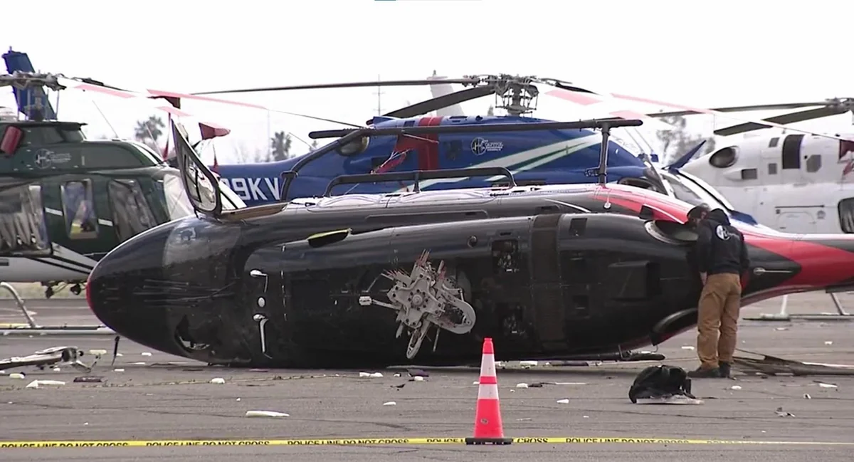 US helicopter crashes after attempted hijacking