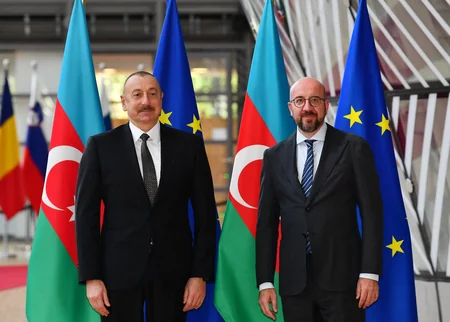 Prezident İlham Əliyevin Şarl Mişellə təkbətək görüşü keçirilib