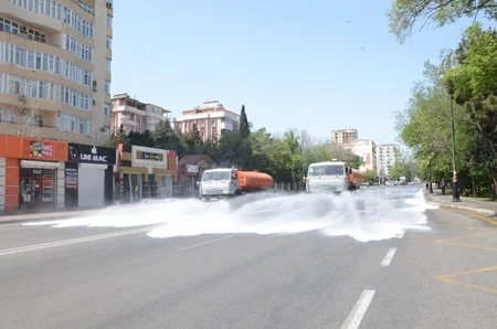 Bakıda 400-dən artıq küçə və prospekt dezinfeksiya edildi