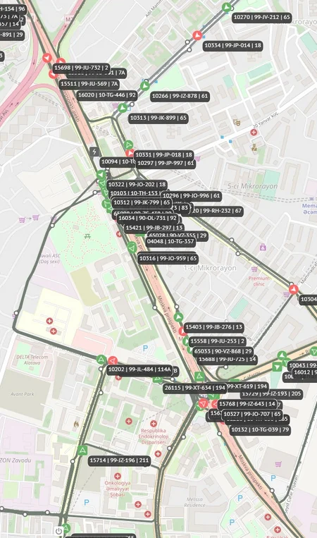 BNA: Hazırda 51 avtobusun hərəkət intervalında gecikmələr var