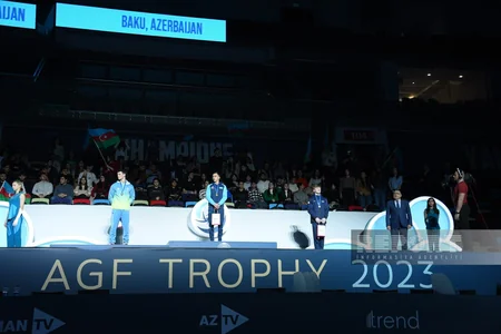 İdman gimnastikası üzrə Dünya Kubokunun qalibləri mükafatlandırılıb
