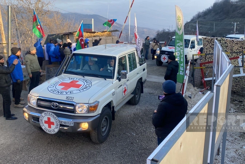 На дороге Ханкенди-Лачын созданы условия для проезда автомобилей МККК