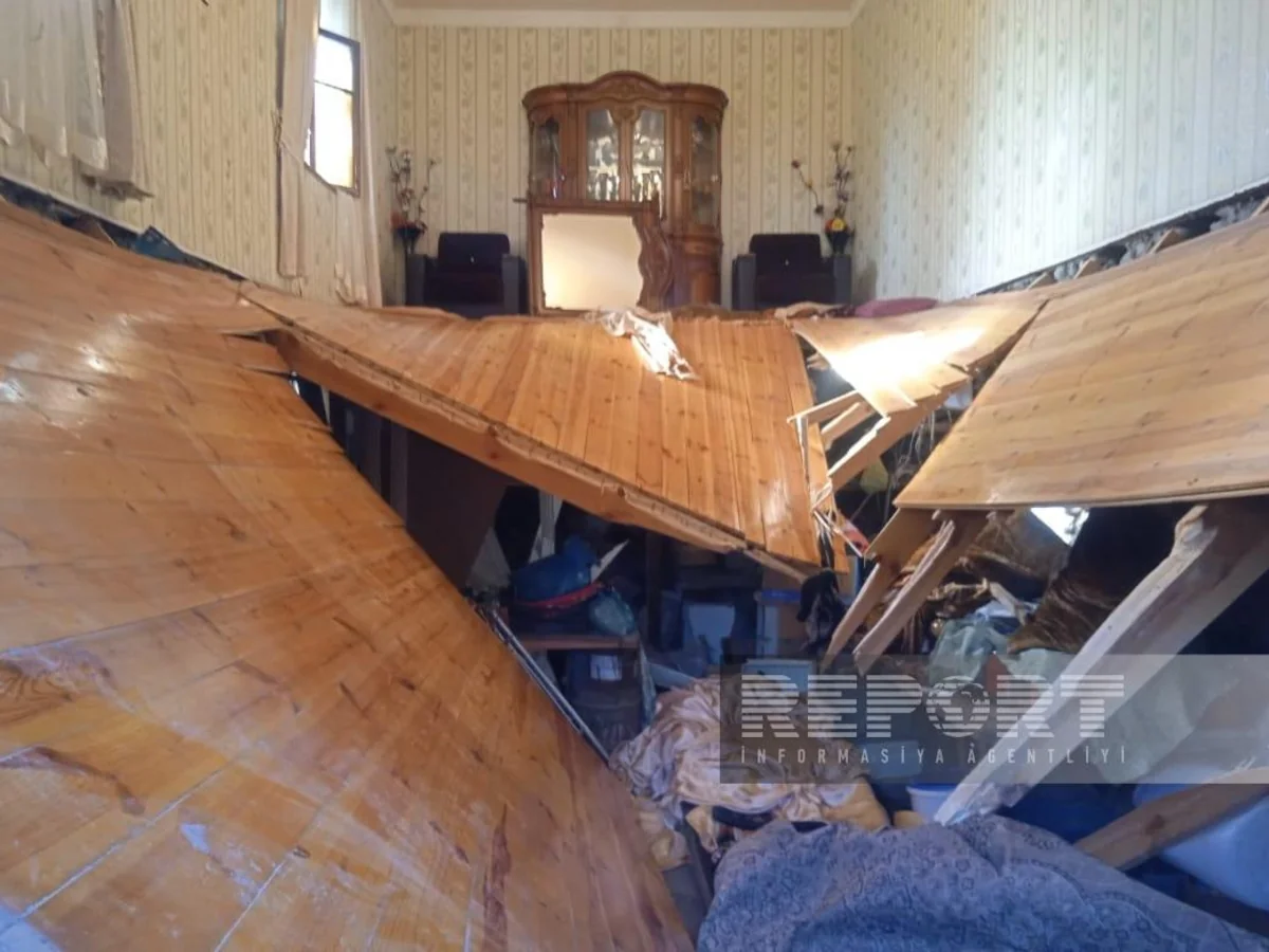 Bərdədə evin döşəməsinin çökməsi zamanı xəsarət alan şəxslərdən biri hələ də komadadır