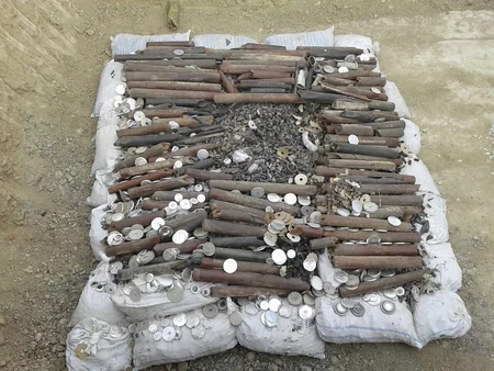 Giləzi qəsəbəsində 554 ədəd partlamamış hərbi sursat tapılıb