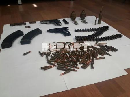 Təmiz Şəhər ASC-nin çeşidləmə zavodunda silah-sursat tapılıb - FOTO