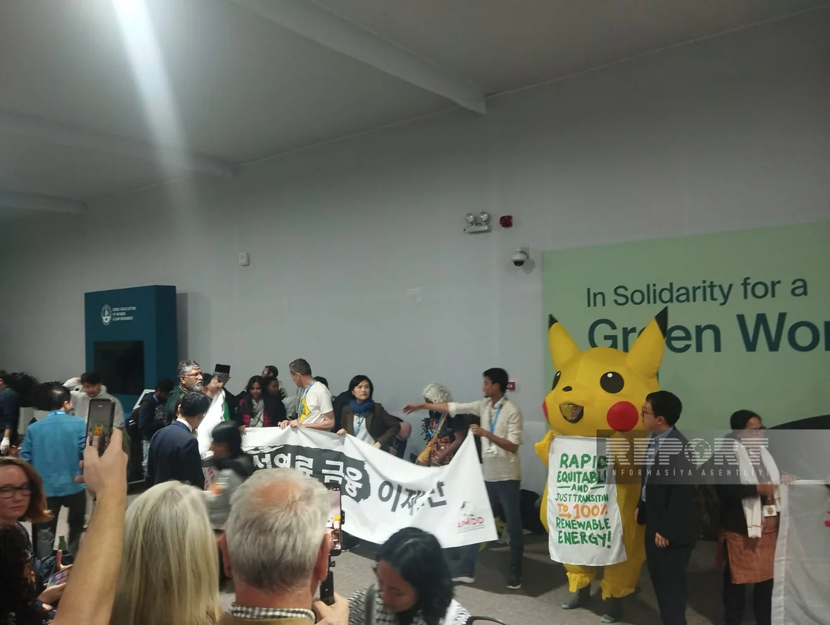 Climate activists demand reduction in fossil fuel use at COP29