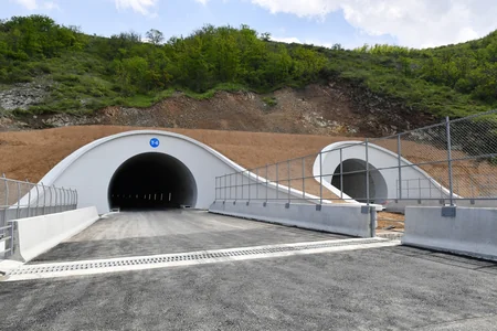 Azerbaijan's President, First Lady view progress of work at 66th-81st kilometer section of Ahmadbayli-Fuzuli-Shusha highway