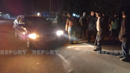 Ucarda piyada yol qəzasında ağır xəsarət alıb