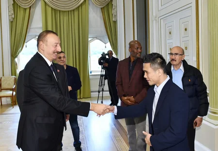President Ilham Aliyev receives participants of 55th Convention of World Boxing Council