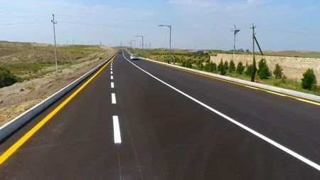 President Ilham Aliyev inaugurates highway in Goranboy