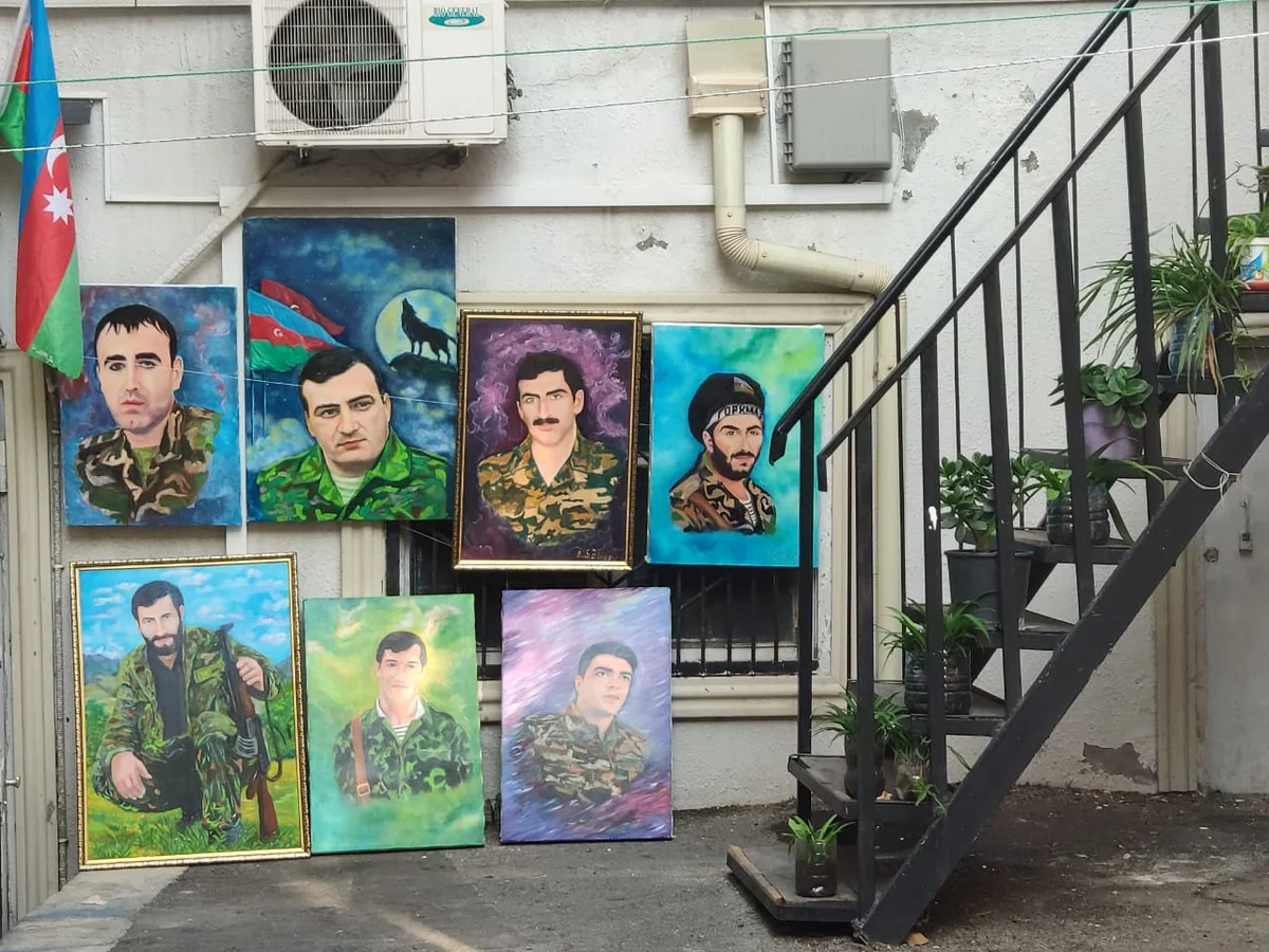 Azərbaycanlı rəssam şəhidləri tablosunda canlandırıb