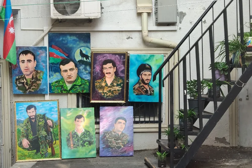 Azərbaycanlı rəssam şəhidləri tablosunda canlandırıb