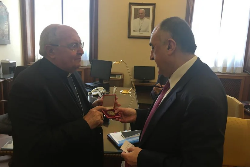 Foreign Minister Elmar Mammadyarov met with the Vatican Prefect of the Congregation for the Oriental Churches