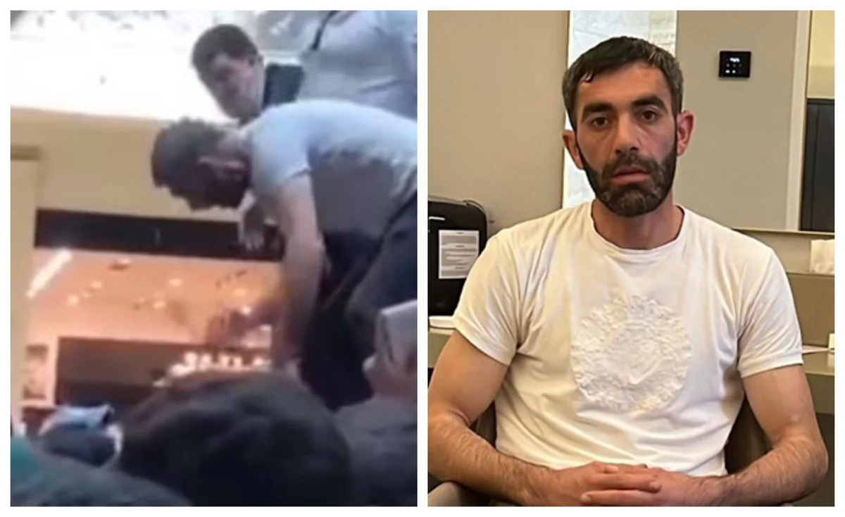 Bakıda blogerlə görüş zamanı kəmərlə zor tətbiq edən şəxs saxlanılıb