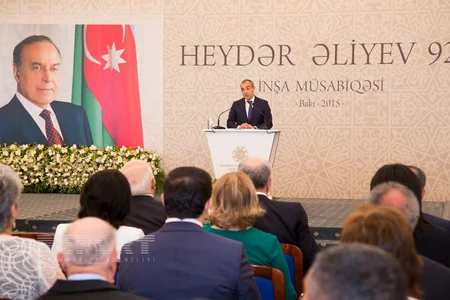 Heydər Əliyevin anadan olmasının 92-ci ildönümü münasibətilə keçirilən inşa yazı müsabiqəsinin qalibləri mükafatlandırılıb