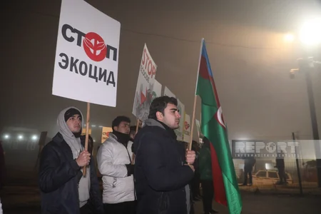 Акция на дороге Ханкенди-Лачын продолжается и в вечернее время