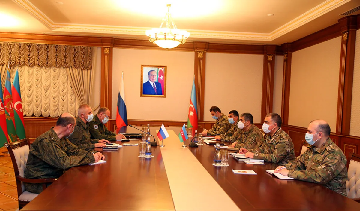 Zakir Hasanov meets with Commander of peacekeeping forces in Karabakh