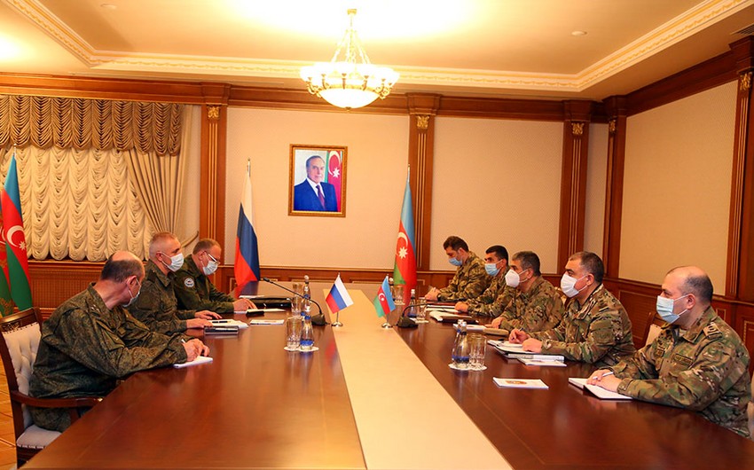 Zakir Hasanov meets with Commander of peacekeeping forces in Karabakh 
