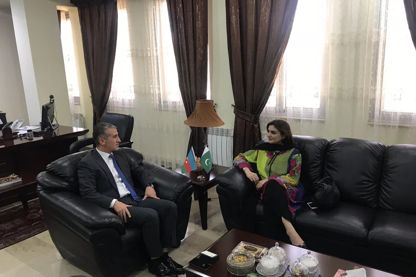 Azərbaycan səfiri Pakistanın yeni təyin olunan federal müvəkkili ilə göruşüb