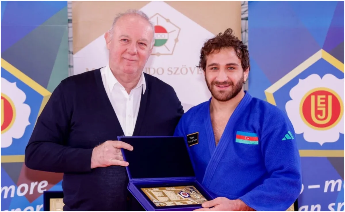 Avropa Cüdo İttifaqı Azərbaycanın olimpiya çempionlarını mükafatlandırıb