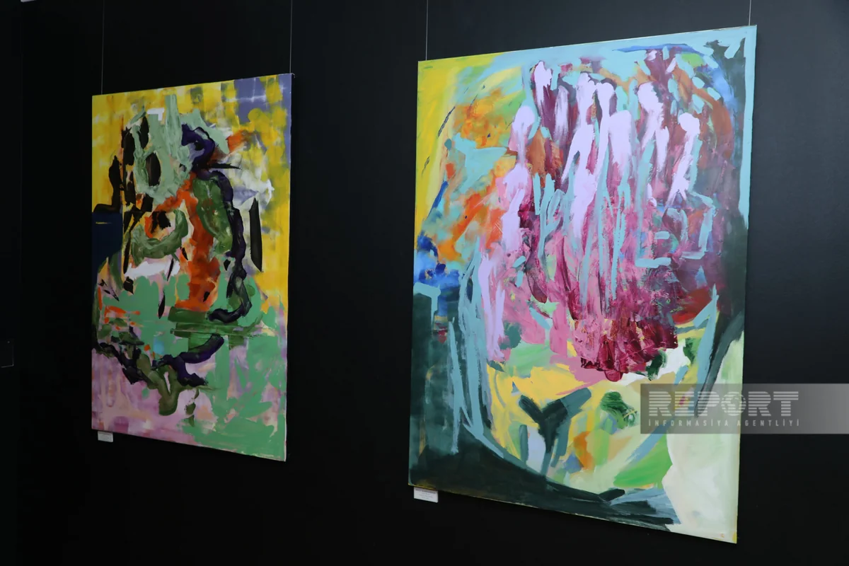 Bakıda türkiyəli rəssam Ayfer Akbaşoğlunun rəsm əsərləri nümayiş olunur