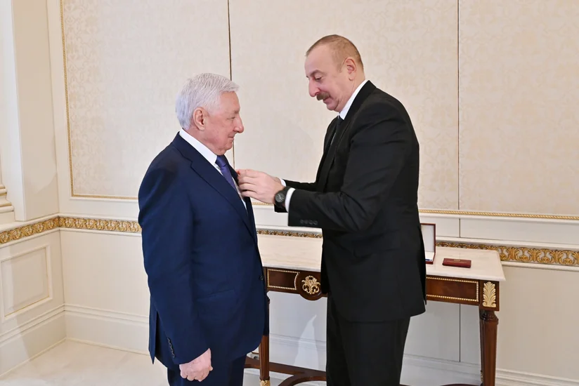 Prezident İlham Əliyev Maqomed Səidoviç Qurbanova “Şöhrət” ordenini təqdim edib