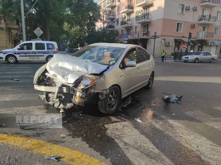 Bakıda yol qəzası olub