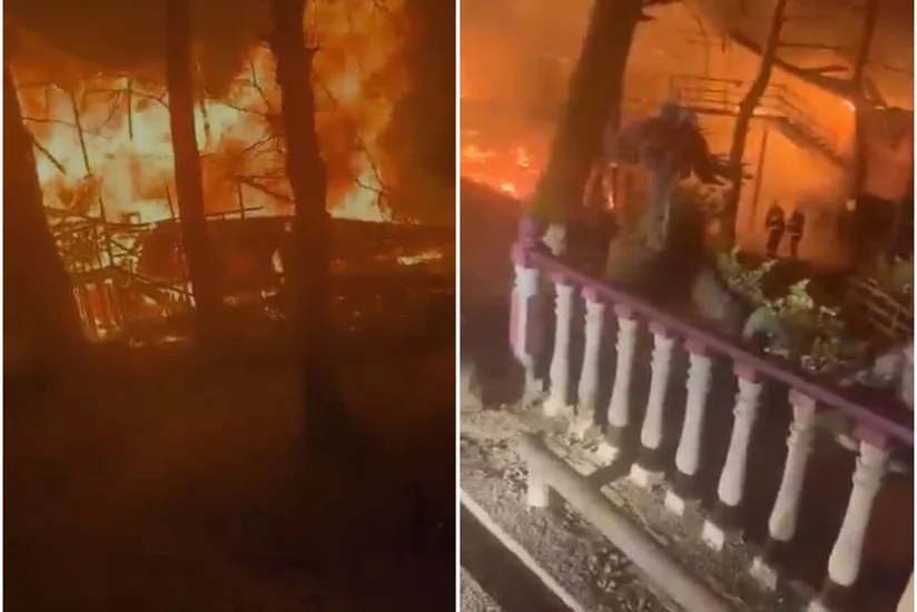 Lerikdə istirahət mərkəzində güclü yanğın olub - TƏFƏRRÜAT - YENİLƏNİB