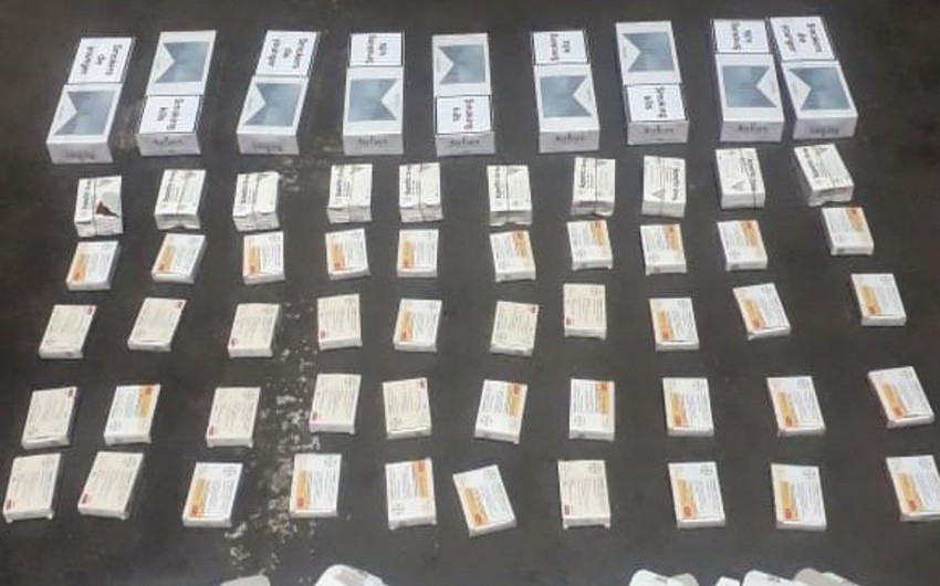 Gömrükçülər külli miqdarda siqaret və dərmanın ölkəyə qanunsuz gətirilməsinin qarşısını alıb